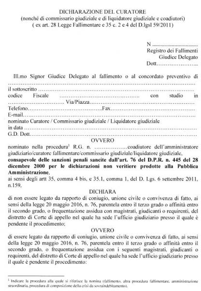 Tribunale di Locri, incompatibilit degli amministratori, curatori e degli  organi delle procedure concorsuali | IUS